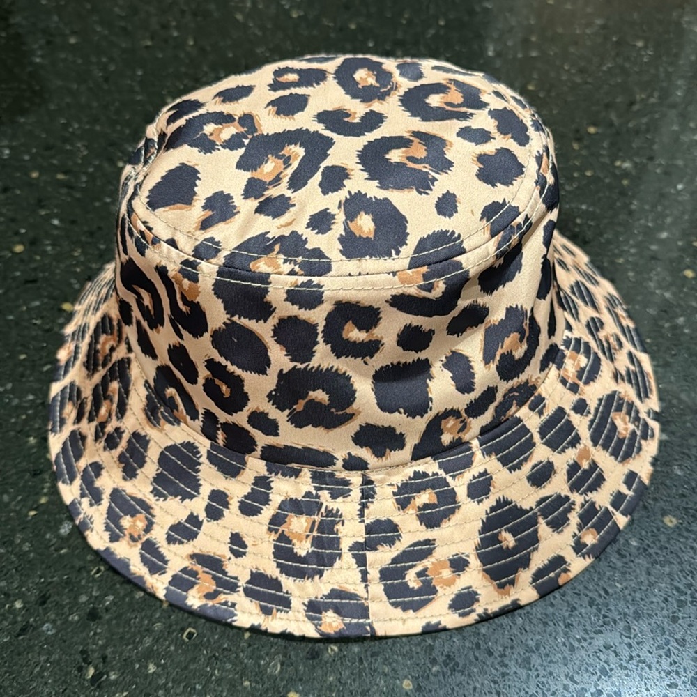 Loeffler Randall Animal Print Bucket Hat